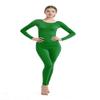 Full Bodysuit Womens Long Sleeve One Piece Jumpsuit Spandex Zentai Unitard (Small, Green)