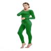 Full Bodysuit Womens Long Sleeve One Piece Jumpsuit Spandex Zentai Unitard (Small, Green) view 3
