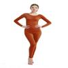 Full Bodysuit Womens Long Sleeve One Piece Jumpsuit Spandex Zentai Unitard (Medium, Brown) view 1