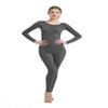 Full Bodysuit Womens Long Sleeve One Piece Jumpsuit Spandex Zentai Unitard (X-Large, Dark Grey) view 1