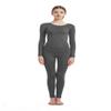 Full Bodysuit Womens Long Sleeve One Piece Jumpsuit Spandex Zentai Unitard (X-Large, Dark Grey) view 2