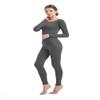 Full Bodysuit Womens Long Sleeve One Piece Jumpsuit Spandex Zentai Unitard (X-Large, Dark Grey) view 3