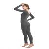 Full Bodysuit Womens Long Sleeve One Piece Jumpsuit Spandex Zentai Unitard (X-Large, Dark Grey) view 4