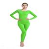 Full Bodysuit Womens Long Sleeve One Piece Jumpsuit Spandex Zentai Unitard (XX-Large, Lime Green)