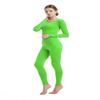 Full Bodysuit Womens Long Sleeve One Piece Jumpsuit Spandex Zentai Unitard (XX-Large, Lime Green) view 3