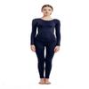 Full Bodysuit Womens Long Sleeve One Piece Jumpsuit Spandex Zentai Unitard (X-Large, Navy) view 2