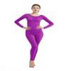 Full Bodysuit Womens Long Sleeve One Piece Jumpsuit Spandex Zentai Unitard (Large, Purple) view 1