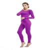 Full Bodysuit Womens Long Sleeve One Piece Jumpsuit Spandex Zentai Unitard (Large, Purple) view 3