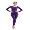 Full Bodysuit Womens Long Sleeve One Piece Jumpsuit Spandex Zentai Unitard (XX-Large, Dark Purple)