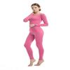 Full Bodysuit Womens Long Sleeve One Piece Jumpsuit Spandex Zentai Unitard (Small, Pink) view 3