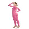 Full Bodysuit Womens Long Sleeve One Piece Jumpsuit Spandex Zentai Unitard (Small, Pink) view 4