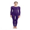 Full Bodysuit Womens Long Sleeve One Piece Jumpsuit Spandex Zentai Unitard (Small, Dark Purple) view 2