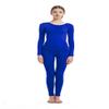 Full Bodysuit Womens Long Sleeve One Piece Jumpsuit Spandex Zentai Unitard (Small, Blue) view 2