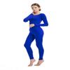 Full Bodysuit Womens Long Sleeve One Piece Jumpsuit Spandex Zentai Unitard (Small, Blue) view 3