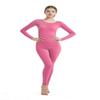 Full Bodysuit Womens Long Sleeve One Piece Jumpsuit Spandex Zentai Unitard (XX-Large, Pink)