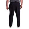 Haggar mens Premium Comfort Khaki Flat Front Slim Fit Casual Pants, Black, 30W x 32L US view 3