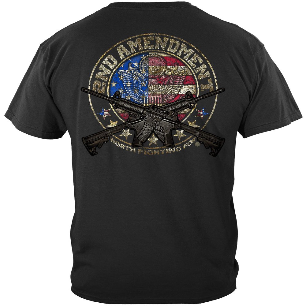 Erazor Bits 2nd Amendment T Shirt | Patriotic Tshirt | America Shirt | Gun Shirts for Men (XXL)