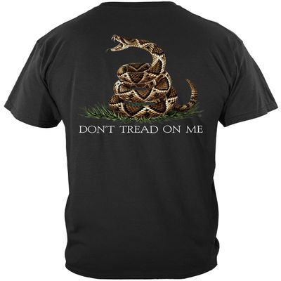 Erazor Bits Don't Tread on Me T Shirt | Gadsden Flag Shirt | Gun Shirts for Men | Second Amendment Tshirts (Small)