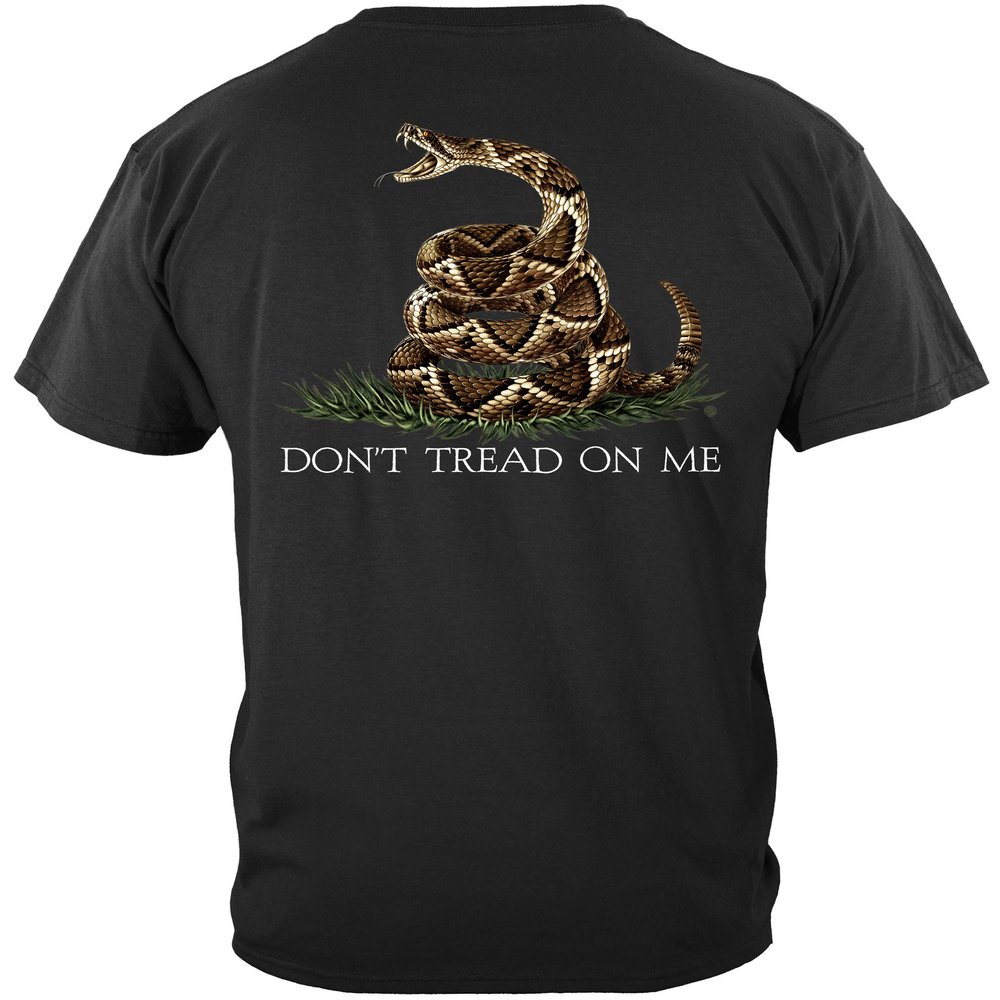 Erazor Bits Don't Tread on Me T Shirt | Gadsden Flag Shirt | Gun Shirts for Men | Second Amendment Tshirts (Small)