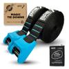 BPS Magic Tie Down Straps for Roof Rack - No Scratch 15 feet Tie Downs 2-Pack Surfboard Straps Silicone Buckle Cover with Storage Bag Made from Recycled Plastics SUP Kayak Canoe Paddle Board view 1