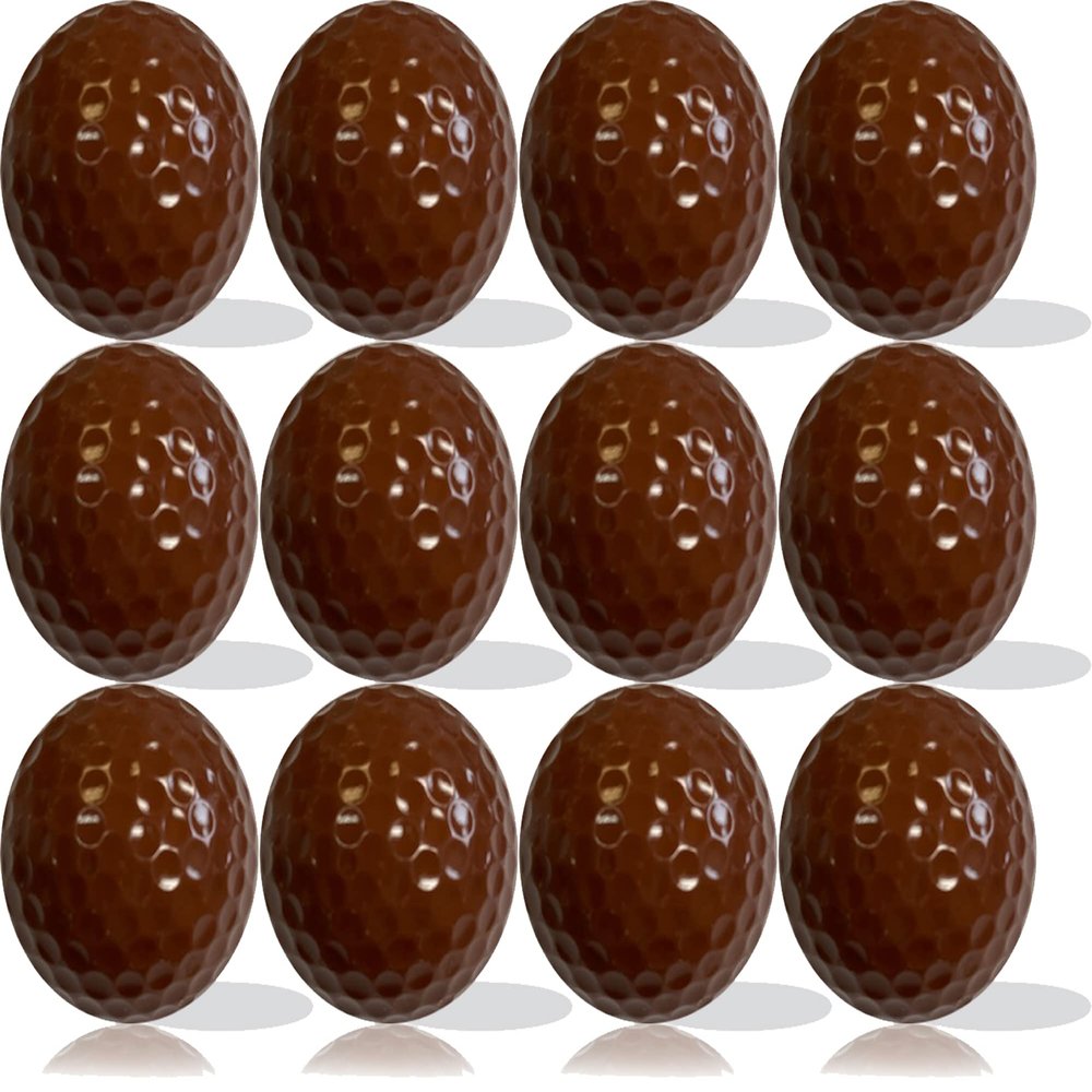 Brown Golf Balls 12 Pack Elevate Your Game with Distinctive Style and Superior Performance on The Green!