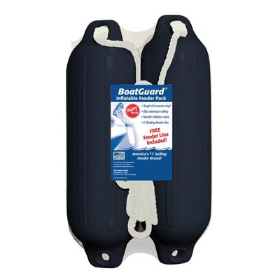 Taylor Made Products Taylor Made 31016B2P Fender Kit - 6" x 22", Black with Black Rope