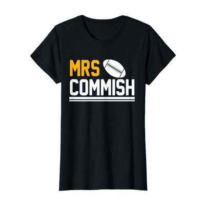 Fantasy Football Shirts For Women Mrs Commish T-shirt T-Shirt