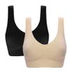 Women's Comfort Workout Sports Bra Low-Impact Activity Sleep Bras Pack of 2 3XL view 1