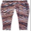 Zubaz NFL Women's Zebra Leggings, Denver Broncos Medium Multi view 1