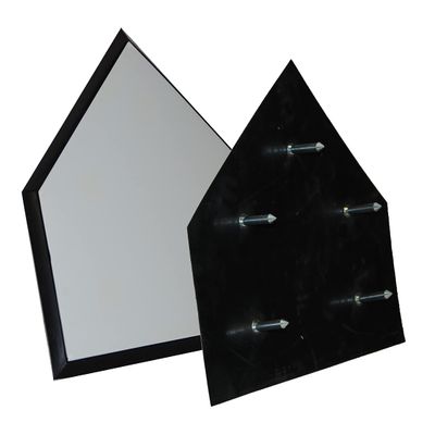Trigon Sports Official Save-A-Leg Home Plate for Baseball & Softball, Heavy-duty Molded Rubber Home Plate with Ground Spikes, Beveled Edges for Safe Sliding