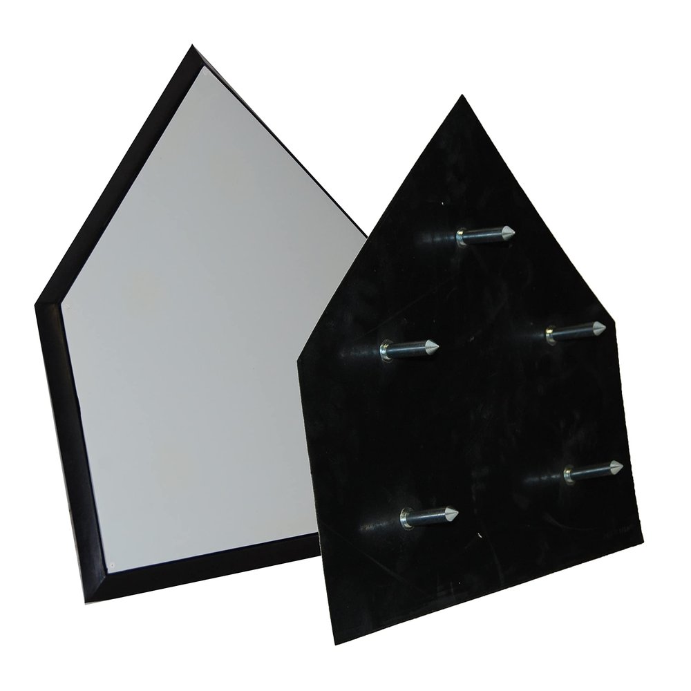 Trigon Sports Official Save-A-Leg Home Plate for Baseball & Softball, Heavy-duty Molded Rubber Home Plate with Ground Spikes, Beveled Edges for Safe Sliding