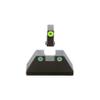 AMERIGLO Optic Compatible Sight Set for Glock - XL Tall Green Tritium LumiGreen Outline .315" Front, Green Tritium White Outline .394" Rear view 2