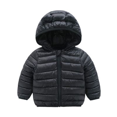 CECORC Winter Coats for Kids with Hoods Light Puffer Jacket for Girls, Boys | Baby, Infants, Toddlers, 12-18 Months,Black