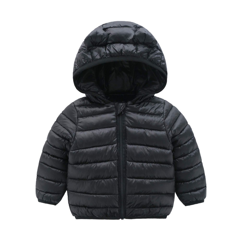 CECORC Winter Coats for Kids with Hoods Light Puffer Jacket for Girls, Boys | Baby, Infants, Toddlers, 12-18 Months,Black