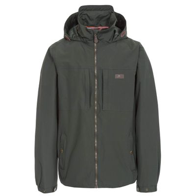 Trespass Mens Cartwright Waterproof Jacket (XXS) (Olive)