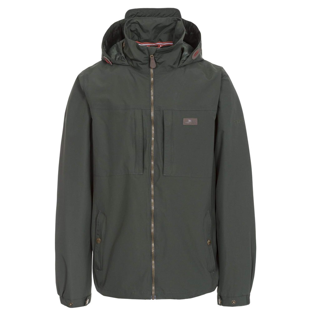 Trespass Mens Cartwright Waterproof Jacket (XXS) (Olive)