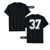 Number 37 Football Baseball Soccer Jersey Uniform T Shirt view 1