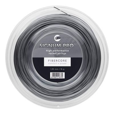 Signum Pro unisex adult Multifiber Signum Pro Fibercore 200m Reel Tennis String, Dark Grey, US