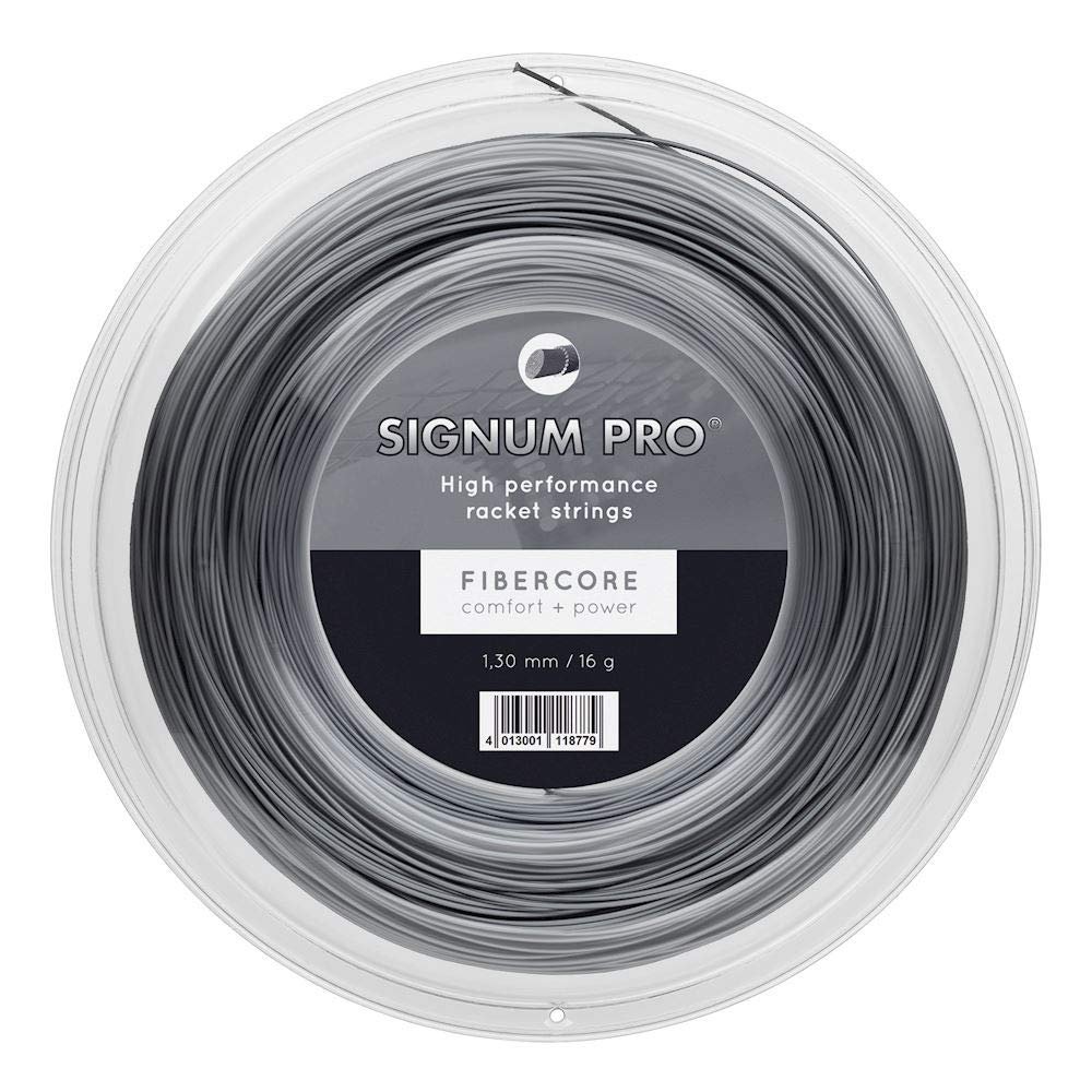 Signum Pro unisex adult Multifiber Signum Pro Fibercore 200m Reel Tennis String, Dark Grey, US