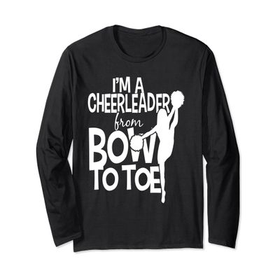 Cheerleader From Bow to Toe - Cheerleading Cute LONG SLEEVE