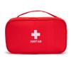 Jipemtra First Aid Bag Tote Empty Small First Aid Kit Bag Outdoor Travel Rescue Pouch First Responder Medicine Bag Pocket Container for Car Home Office Sport Outdoors (Red Handle) view 2