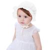 Baby Girl Toddlers Breathable Lacy Bonnet Eyelet Cotton Adjustable Sun Protection Hat
