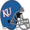 7 Inch KU Football Helmet Decal University of Kansas Jayhawks Logo KS Removable Wall Sticker Art NCAA Home Room Decor 7 by 5 Inches view 1