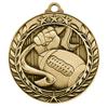 Express Medals Flag Football Gold 1st Place Medal with Neck Ribbon Award Trophy WAM9 (10) view 1