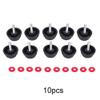 Alomejor 10Pcs/Set Spare Screws Nuts Practical Screw Cover Covers with Gaskets for Fishing Reels Knob Power Handle Grip view 3