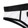 ACSUSS Mens Sexy Tuxedo Bow Tie Thongs Lingerie Bikini Briefs Underwear White X-Large(Waist 35.0-43.0"/88-110cm) view 4