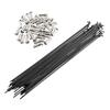 SENQI 36pcs 14G J Bend Bicycle Steel Spokes 170mm-290mm W/Nipples (292mm) view 1