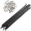 SENQI 36pcs 14G J Bend Bicycle Steel Spokes 170mm-290mm W/Nipples (288mm) view 1