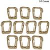 AKOAK 10 Pack Multipurpose Coyote Tan D-Ring Plastic Buckle Locking Hanging Hooks Backpack Hanging Locks Snap Keychains for Backpack Straps Webbing Paracord Bracelet Outdoor Tool view 3