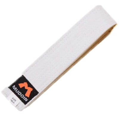 Mudoin Taekwondo Color Belts Length 160 / 180cm TKD Martial Arts Judo Karate (160cm(5.24ft), White)